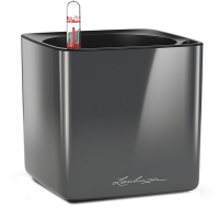 Горшок Lechuza Cube Glossy 16 антрацит купить