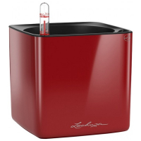 Горшок Lechuza Cube Glossy 16 красный купить
