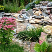 Работы по созданию альпийской горки (без стоимости материалов и растений), цена за м/кв купить