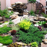 Работы по созданию рокария (без стоимости материалов и растений), цена за м/кв купить