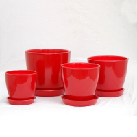 Вазон ВК18 глянец красный купить