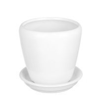 Вазон Грация №3 глянец белый 2,3л купить