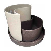 Вазон Капля крошка бежево-шоколадный купить