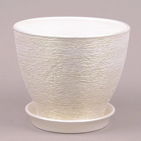 Вазон КС0 белый с золотом купить