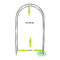 Арка для роз плоская складная метал (Оазис) купить
