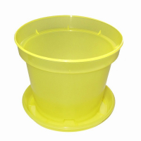 Вазон для орхидей желтый 130мм купить