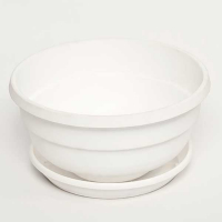 Фиалка D145мм, белый+поддон купить