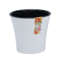 Вазон Арте бело-черный 2 л купить