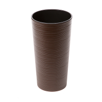 Кашпо Лилия с вазоном вкладкой 250 долото-мокко купить