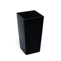 Кашпо Финезия 140х140 с вазоном вкладкой черный купить