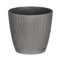 Вазон Sandy серый 170мм с поддоном купить
