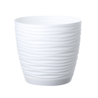 Вазон Sahara белый 11см с поддоном купить