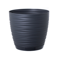 Вазон Sahara антрацит 27 см с поддоном купить