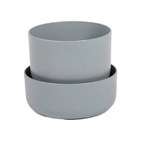 Вазон с поддоном Тolita 16см, серый купить