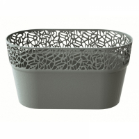 Горщик NATURO овальний сірий 275мм купить