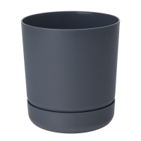 Горшок Satinai с подст 15cм антрацит купить