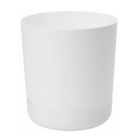 Горшок Satinai с подст 20cм белый купить