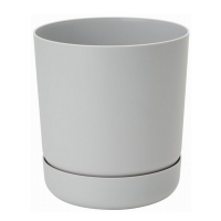 Горшок Satinai с подст 20cм платина купить