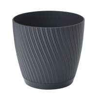 Вазон Mika с подставкой 13 см антрацит купить