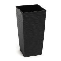 Кашпо Финезия 400х400 с вазоном вкладкой долото графит купить