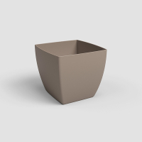 Вазон квадратный Siena 20см Taupe, Matte купить