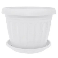 Вазон Терра с подставкой 20*15 белый купить