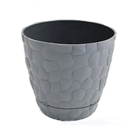 Вазон Elif Стоун с подставкой №2 1,6л серый купить