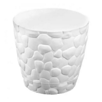 Вазон Elif Стоун с подставкой №1 0,75л белый купить