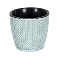 Вазон плетеный 1,5л серо-голубой купить
