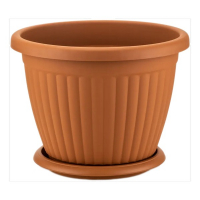 Горшок Kemer 31л с поддоном терракотовый Serinova купить