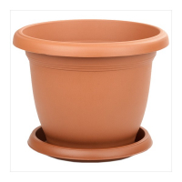 Горшок Villa 22л с поддоном терракотовый Serinova купить
