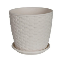 Горшок для цветов с подст Ротанг 30*27,5 