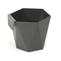 Кашпо Хеца антрацит купить