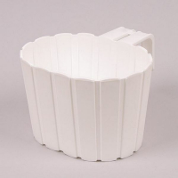 Горшок овальный Boardee Hook навесной, 200мм белый купить