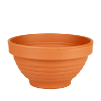 Вазон Пиала рельефная 12х6,5х0,5 терракотовый купить