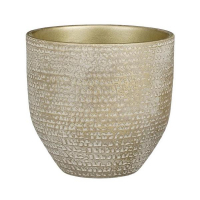 Кашпо Edelman Carrie pot round 20 см шампань-металлик купить