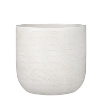 Кашпо Edelman Nora pot round 30 см белый купить