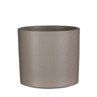 Кашпо Edelman Era pot round рельефный 17,5 cм серо-коричневый купить