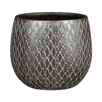 Кашпо Edelman Madeira pot round 23 см серебряный купить